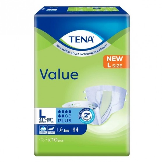 Tena Value Adult Diapers  L10s